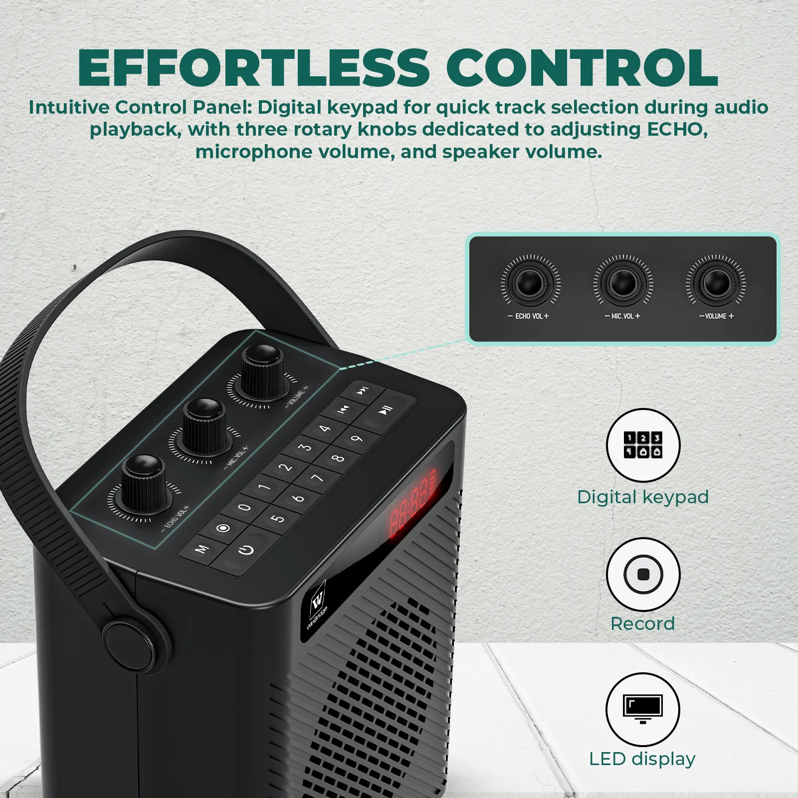 WinBridge S93 Voice Amplifier Wireless Microphone 30W Portable Lightweight Bluetooth 5.3 Mini Pa System for Teachers, 2900mAh Rechargeable Small Speaker with Headset Mic for Classroom, Speaking