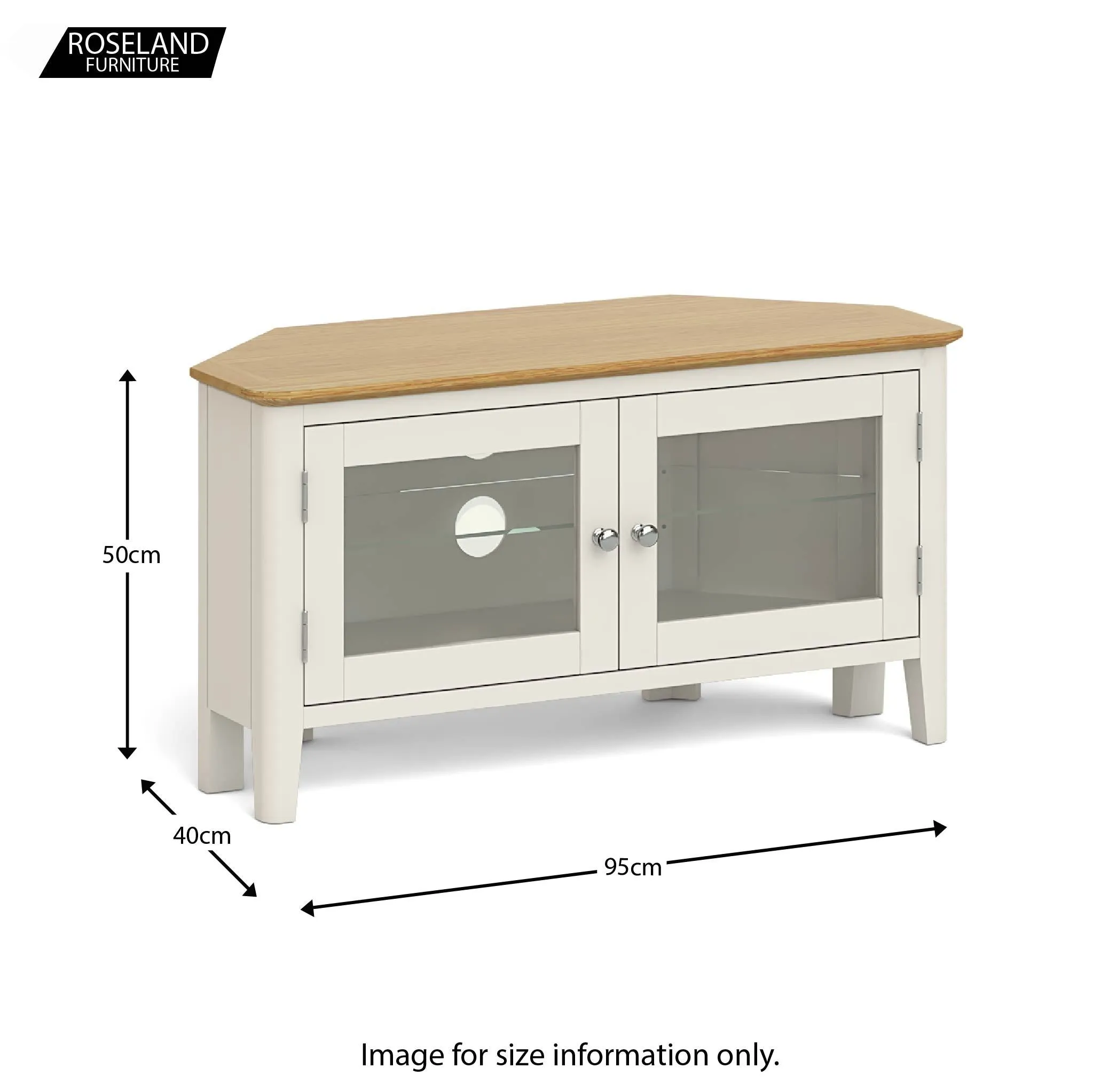 Windsor Cream 95cm Corner TV Stand