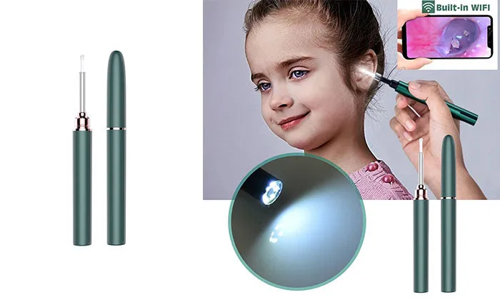 Wireless Endoscope WiFi Medical In Ear Cleaning Spoon