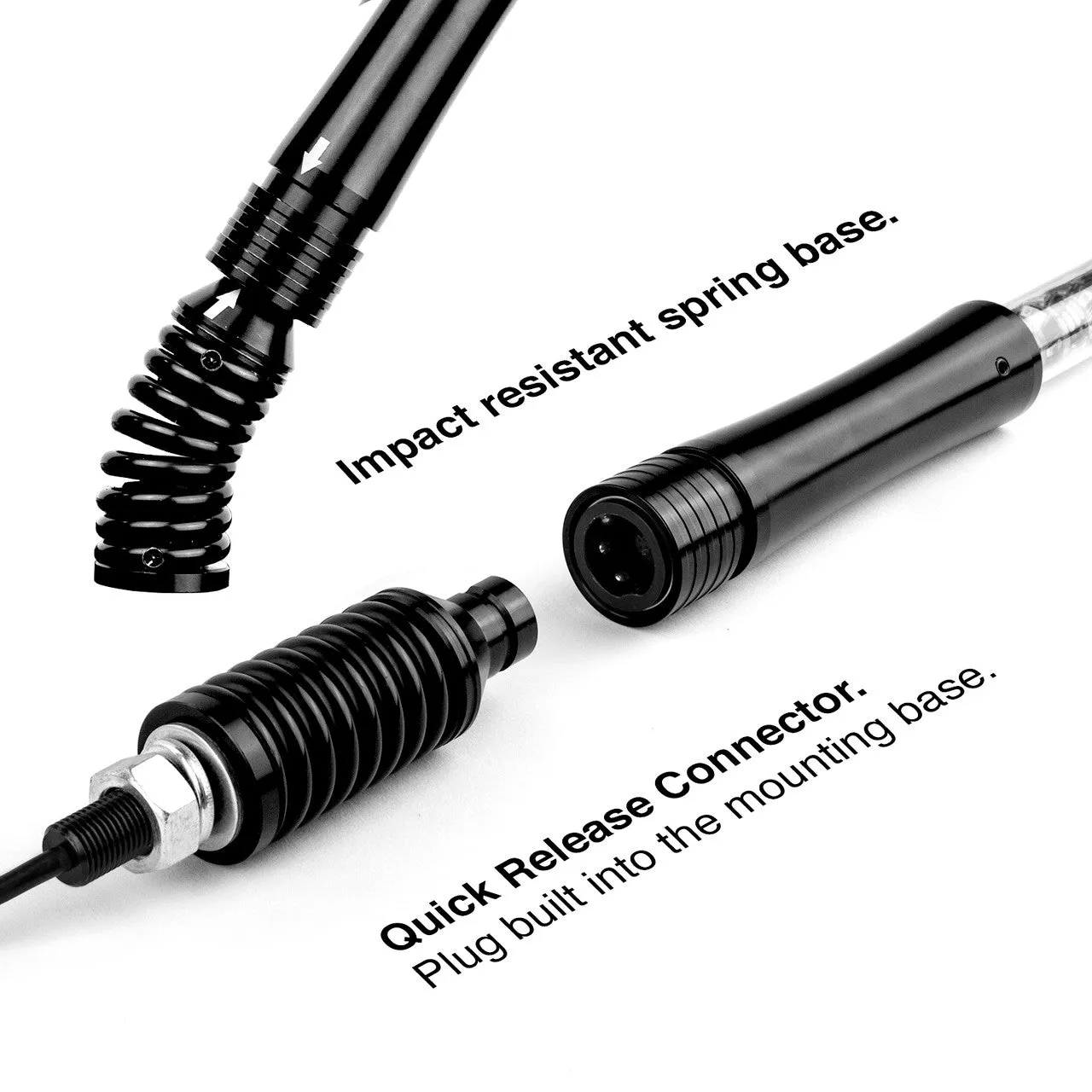 XKGlow 2nd Gen XKchrome Advanced App Control LED Whip Light Kit for 4x4 Offroad UTV ATV - 32" or 48"