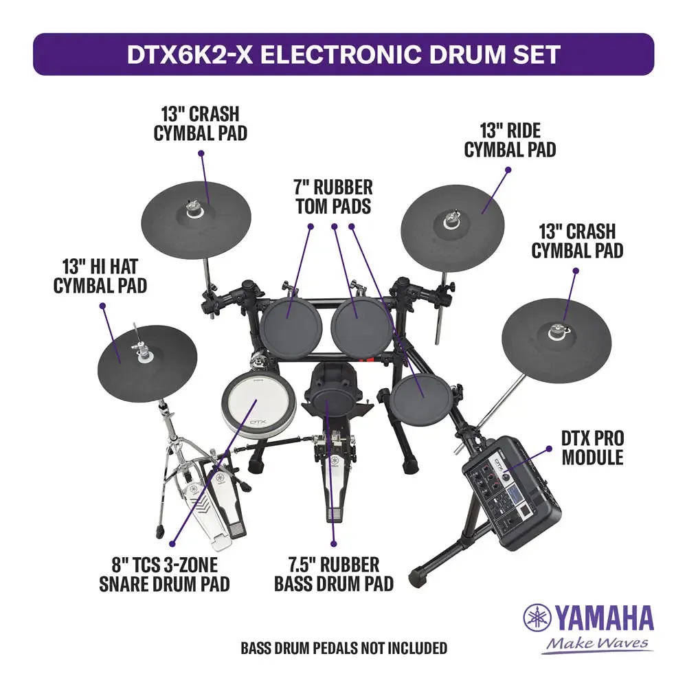 Yamaha DTX6K2-X Electronic Drum Set