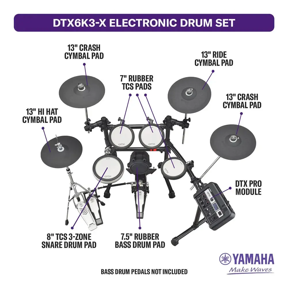 Yamaha DTX6K3-X Electronic Drum Set