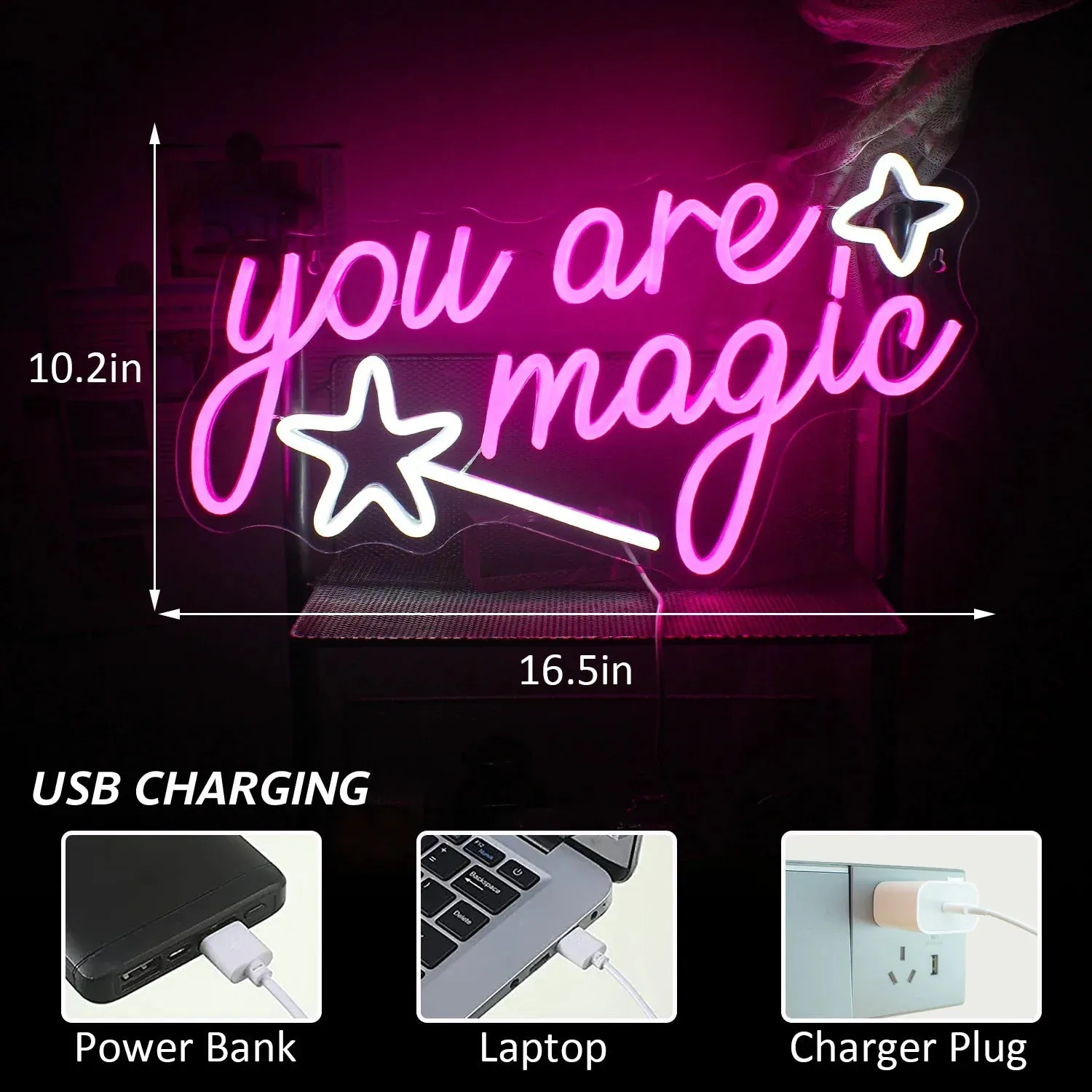 You Are Magic Kawaii LED Sign